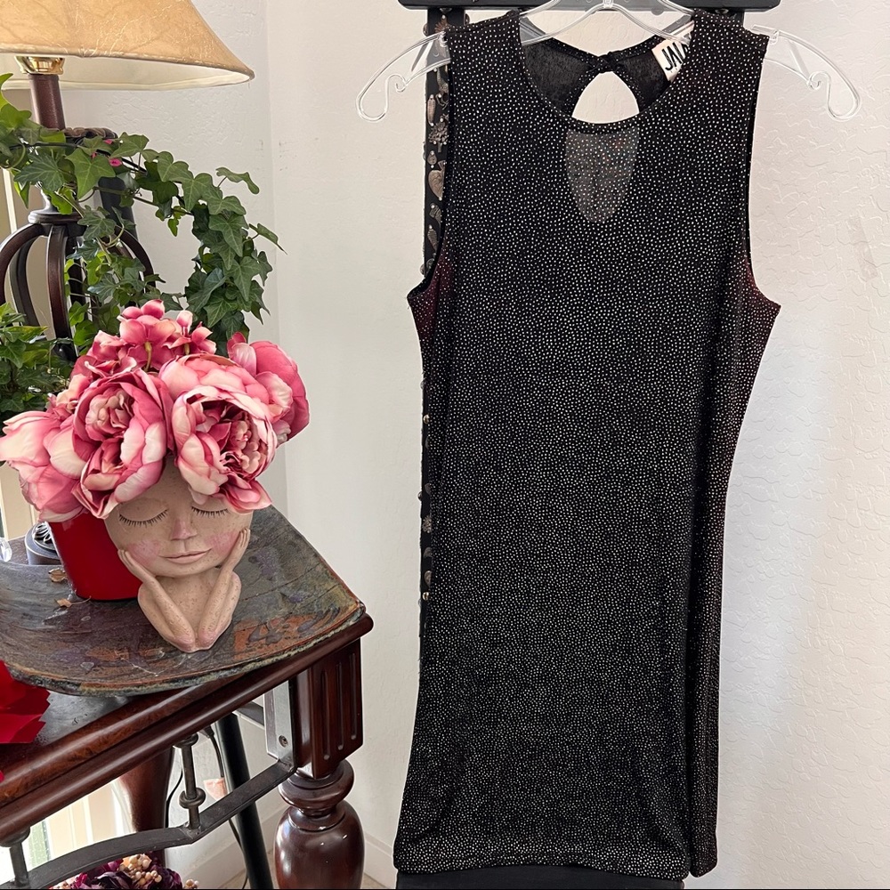 Black Sparkle Shift Dress